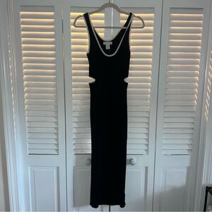NWT House of Harlow Black Knit Cutout Dress
